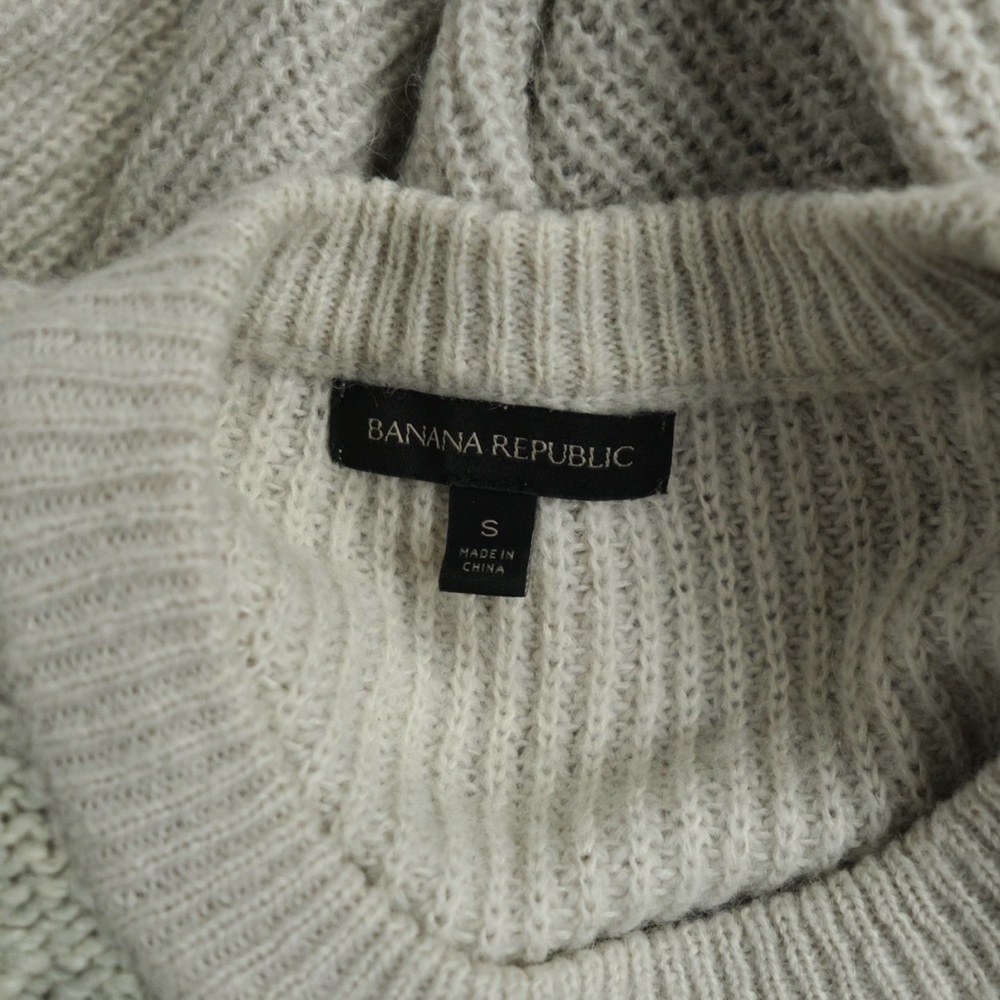 Banana republic fringe wool mohair blend crew neck pull over sweater. Size S - Picture 8 of 8